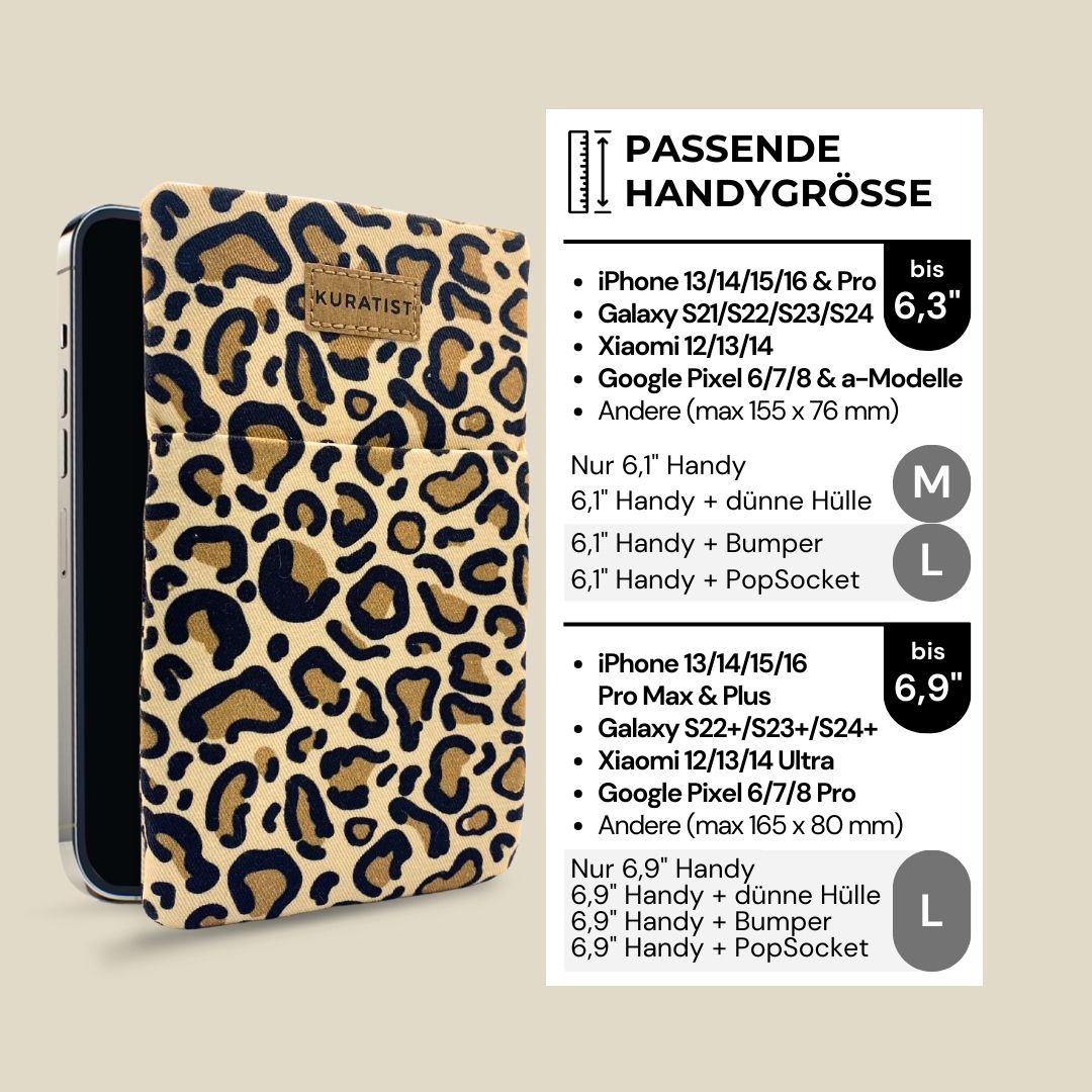 AHOI Handytasche - Handytaschen - Beige Leopard - Kuratist