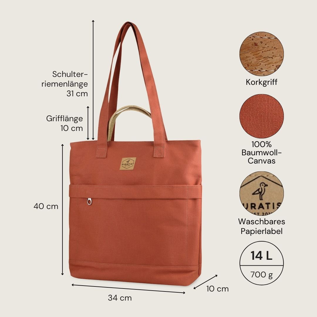 DEERN Original Totepack - Taschen - Cinnamon Cork - Kuratist