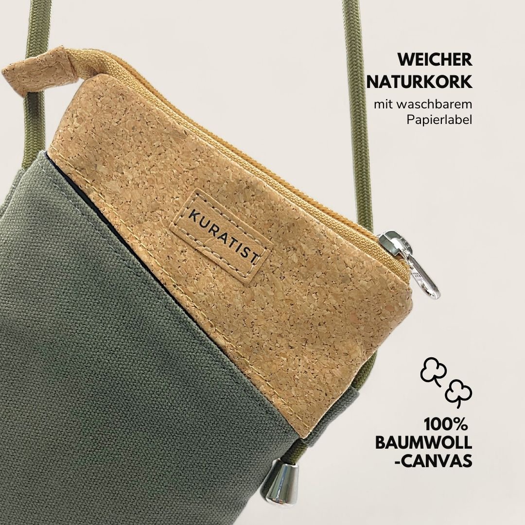 FREYA Handy Umhängetasche und Geldbörse - Handytaschen - Pine Cork - Kuratist