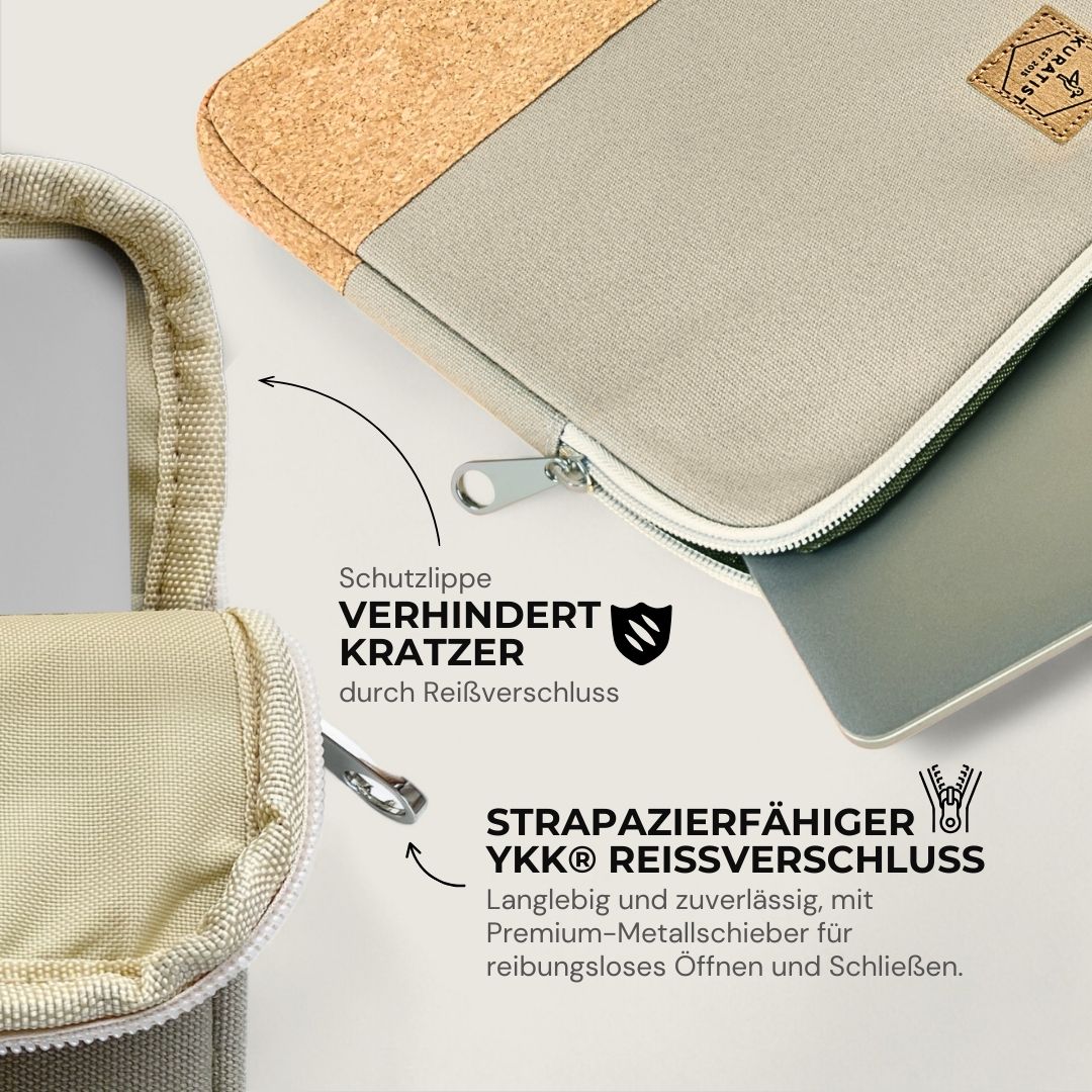 HUUS Laptoptasche - Laptoptaschen - Ecru Cork - Kuratist