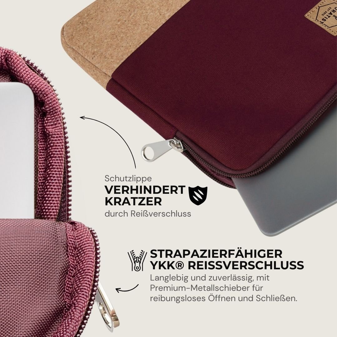 HUUS Laptoptasche - Laptoptaschen - Berry Cork - Kuratist