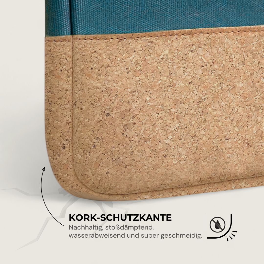 HUUS Laptoptasche - Laptoptaschen - Teal Cork - Kuratist