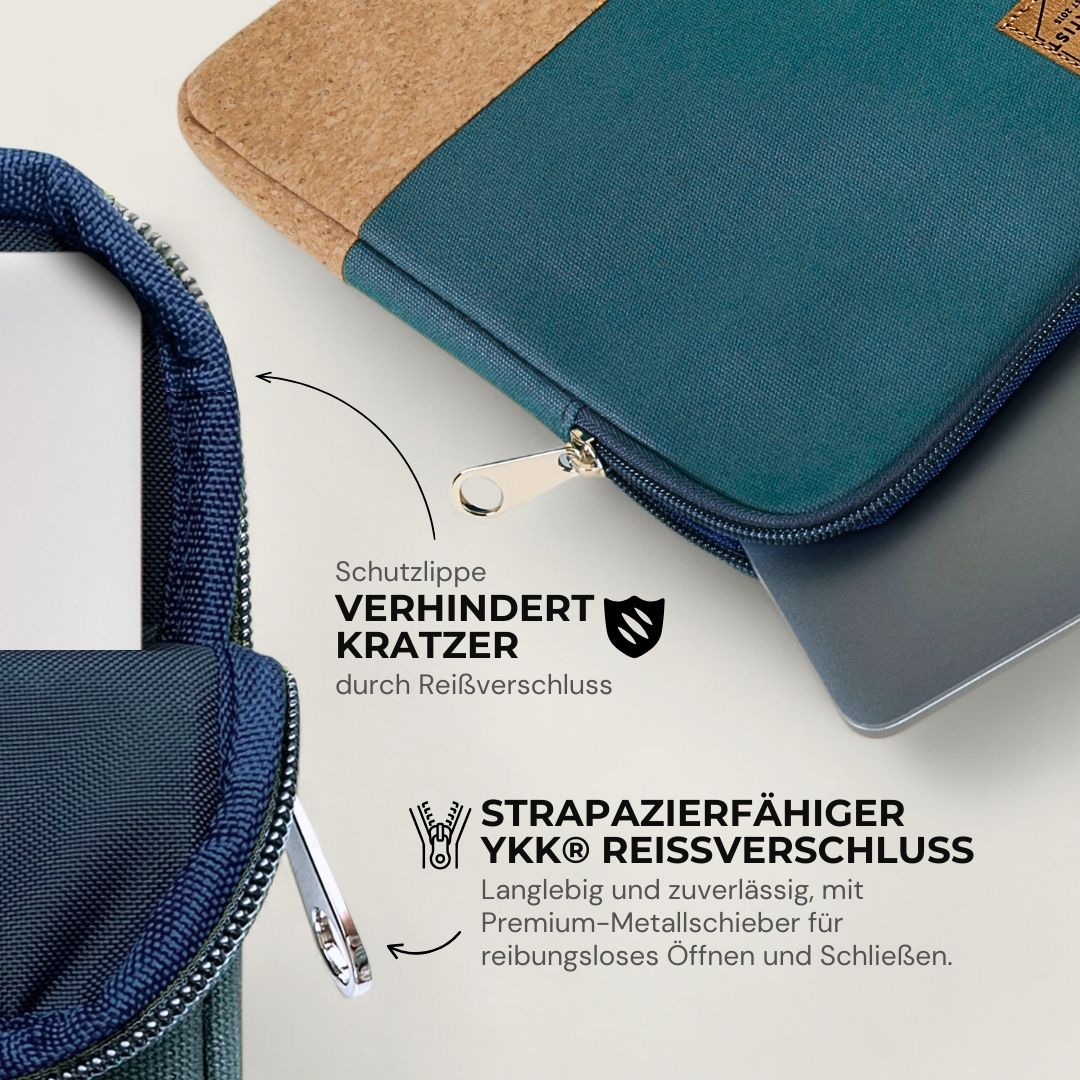 HUUS Laptoptasche - Laptoptaschen - Teal Cork - Kuratist