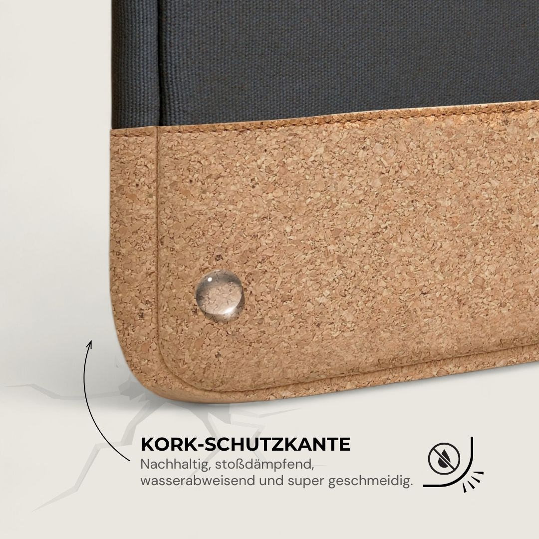 HUUS Laptoptasche - Laptoptaschen - Warm Charcoal Cork - Kuratist