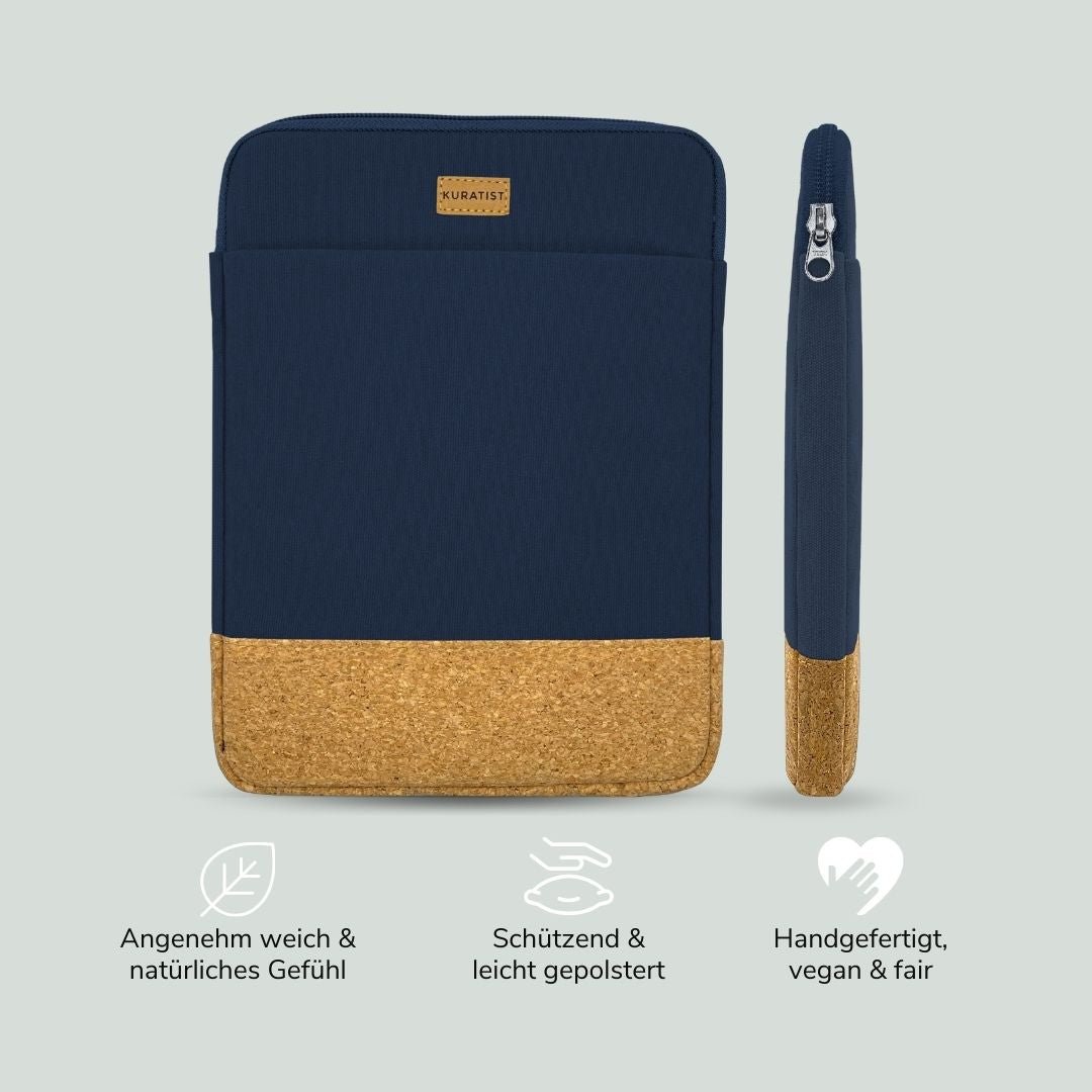 KIEK Tablet Hülle - Tablettaschen - Evening Blue Cork - Kuratist