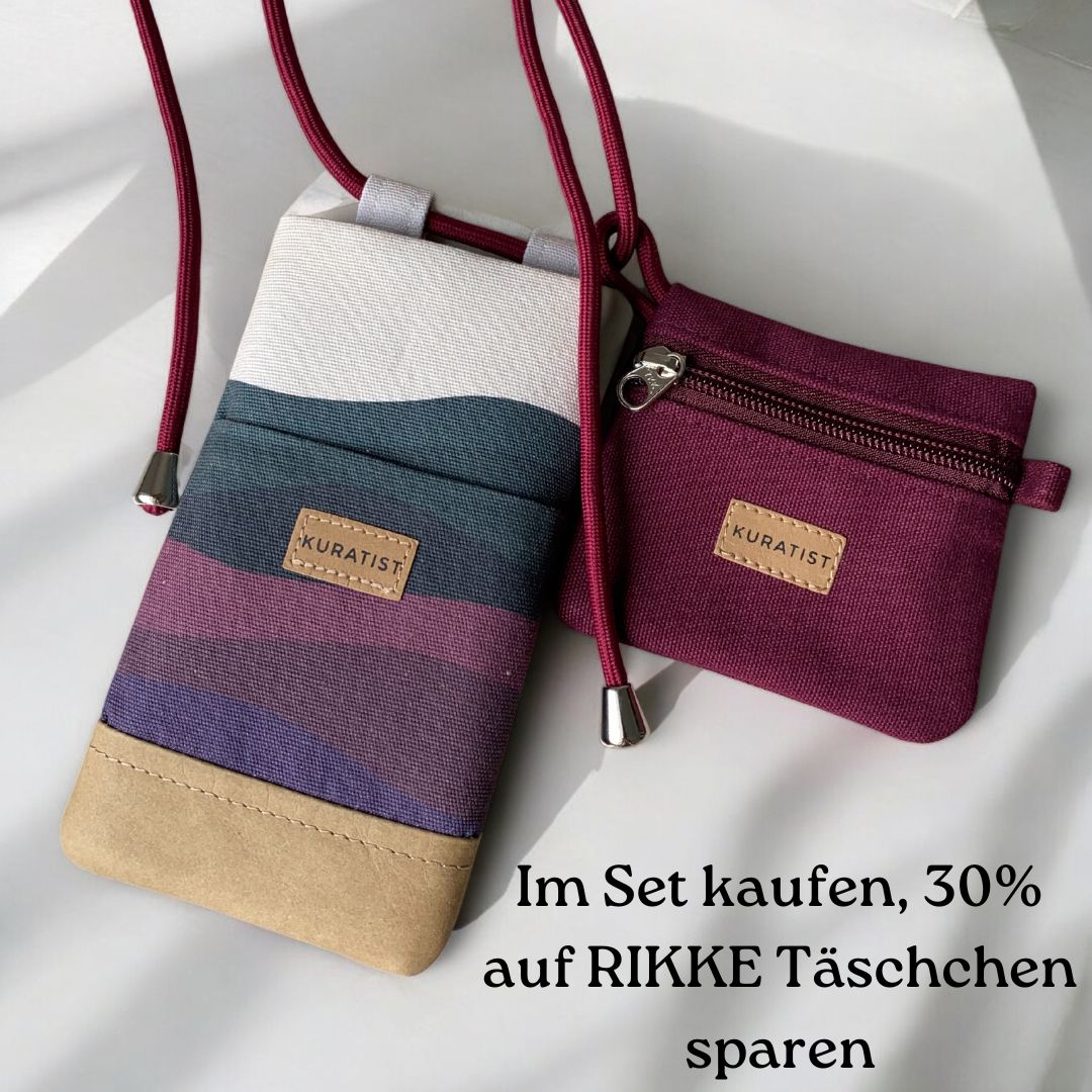 NELA Handytasche zum Umhängen Bedruckt - Handytasche zum Umhängen - Midnight Tide Paper - Kuratist