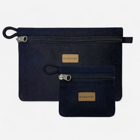 RIKKE Accessory Pouch Doppelpack – Klein & Mittel - Black - Geschenksets - Kuratist