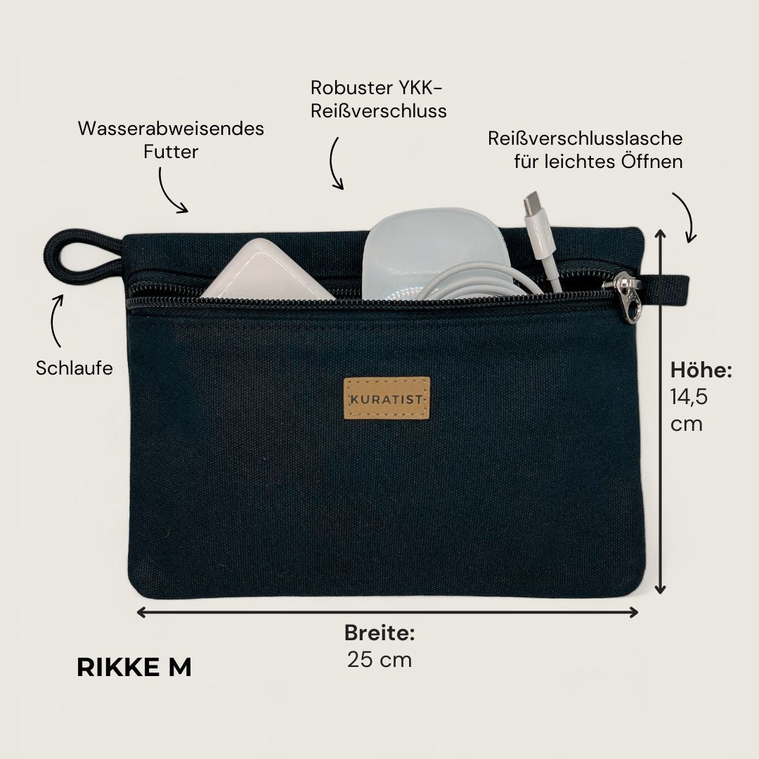 RIKKE Medium Accessory Pouch - Zubehör Taschen - Black - Kuratist