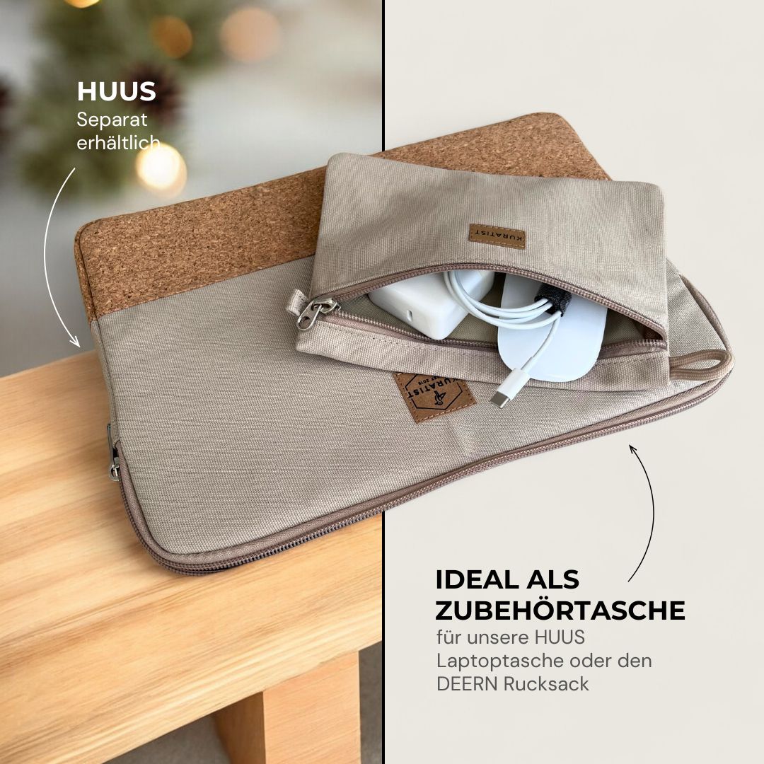 RIKKE Medium Accessory Pouch - Zubehör Taschen - Ecru - Kuratist