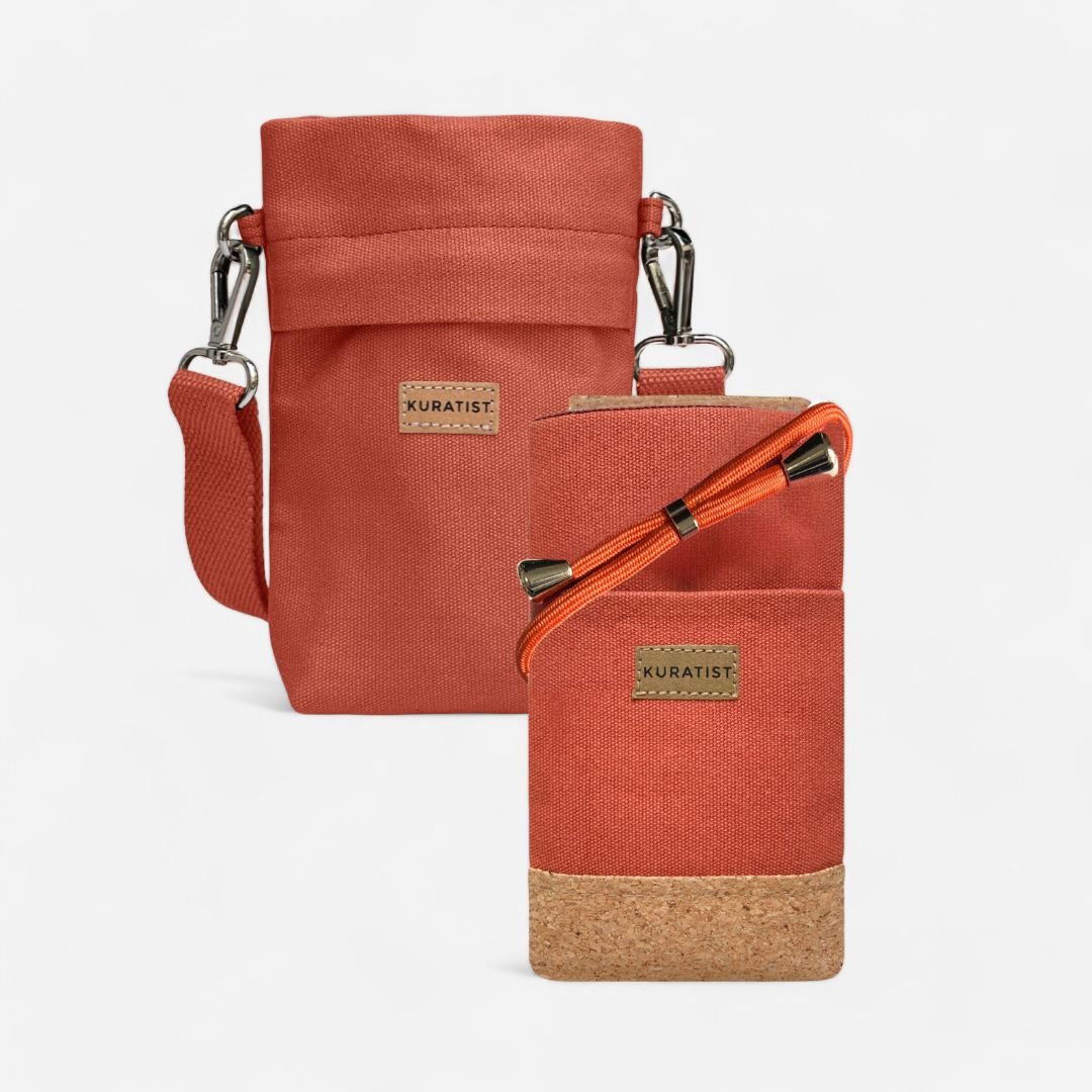 Set NELA & GRETJE Mini Umhängetaschen, Rooibos (2 - teilig) - Geschenksets - Kuratist